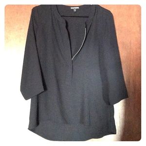 Small Black 3/4 Sleeve Express Top
